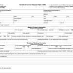 Image of the Technical Service Form